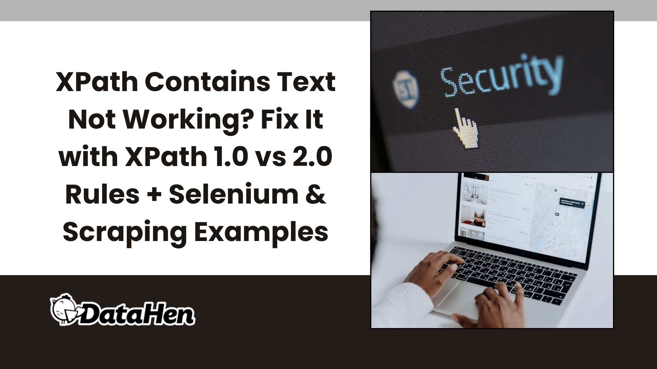 XPath Contains Text Not Working? Fix It with XPath 1.0 vs 2.0 Rules + Selenium & Scraping Examples